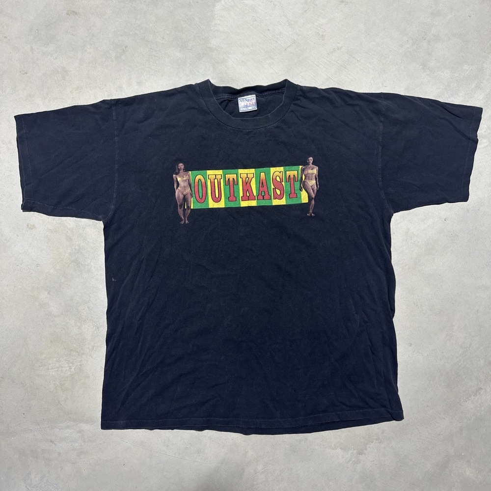 Vintage 1990s Y2K RARE 2001 OutKast Rap T-Shirt Size XL Men's Hip Hop Ms Jackson